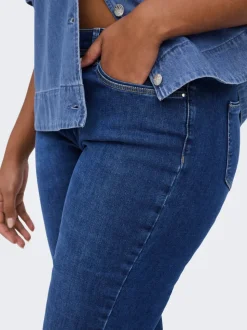 CARALLY Cintura media Corte skinny Vaqueros