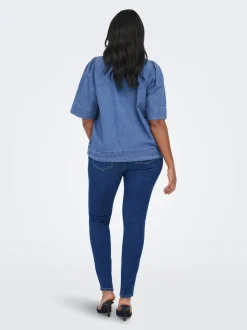 CARALLY Cintura media Corte skinny Vaqueros