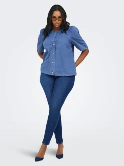 CARALLY Cintura media Corte skinny Vaqueros