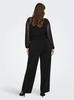 CARALYA Corte wide leg Pantalones de pernera ancha