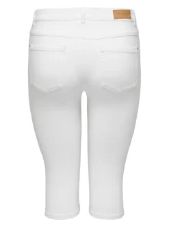 CARAUGUSTA Cintura alta Corte skinny Shorts vaqueros
