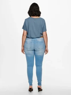 CARAUGUSTA Cintura alta Corte skinny Vaqueros