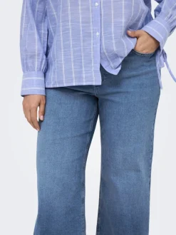 CARBILLY Cintura alta Corte wide leg Vaqueros
