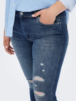 CARBOBBI Corte skinny Largo hasta los tobillos Vaqueros