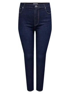 CARCRUZ Cintura alta Corte skinny Largo hasta los tobillos Vaqueros