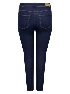 CARCRUZ Cintura alta Corte skinny Largo hasta los tobillos Vaqueros