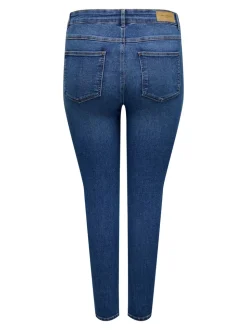 CARCRUZ Cintura alta Corte skinny Largo hasta los tobillos Vaqueros