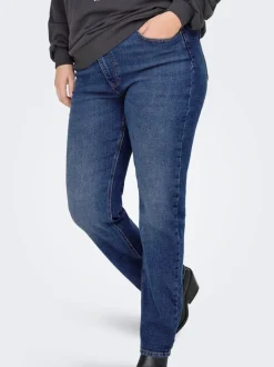 CARCRUZ Cintura alta Corte Straight Vaqueros
