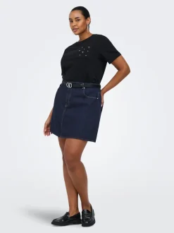 CAREDEN Denim Falda vaquera Falda corta