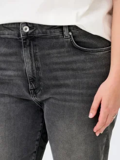 CAREMILY Cintura alta Corte straight Vaqueros