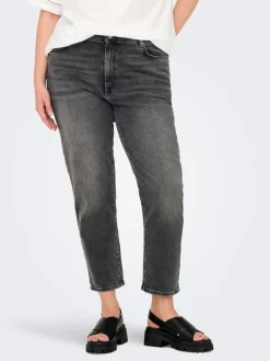 CAREMILY Cintura alta Corte straight Vaqueros