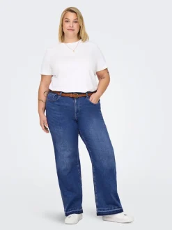 CAREMMY Cintura alta Corte wide leg Vaqueros