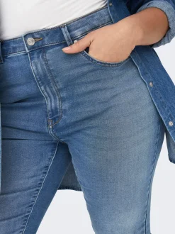CARFOREVER Cintura alta Corte skinny Vaqueros