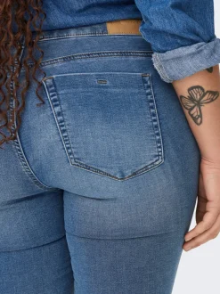 CARFOREVER Cintura alta Corte skinny Vaqueros