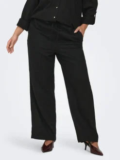 CARGOA Corte straight Lino Pantalones