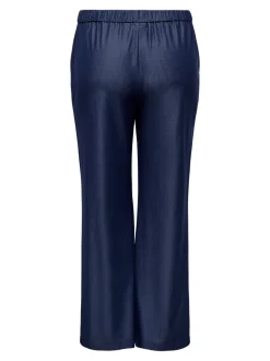 CARIRIA Corte wide leg Lino Pantalones de pernera ancha
