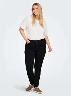 CARJACKSON Cintura media Corte skinny Largo hasta los tobillos Vaqueros