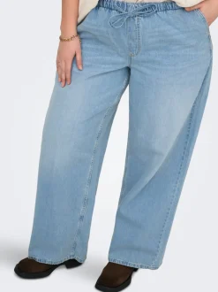 CARJAY Cintura alta Corte wide leg Vaqueros