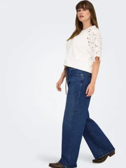 CARJUICY Cintura alta Corte wide leg Vaqueros