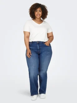 CARJUICY Cintura alta Corte wide leg Vaqueros