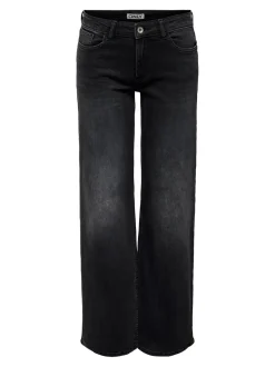 CARJULLES Cintura baja Corte wide leg Vaqueros