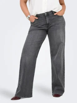 CARJULLES Cintura media Corte wide leg Vaqueros