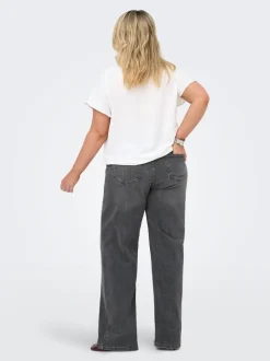CARJULLES Cintura media Corte wide leg Vaqueros