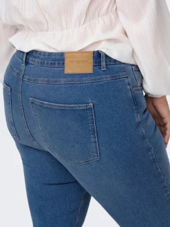 CARLUNA Cintura alta Corte skinny Vaqueros