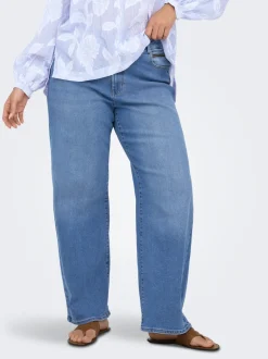CARMADISON Cintura alta Corte wide leg Vaqueros