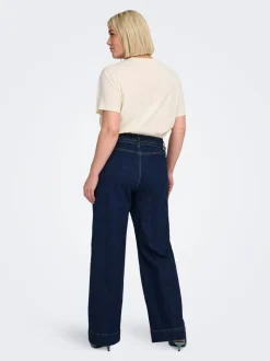 CARMADISON Cintura alta Corte wide leg Vaqueros