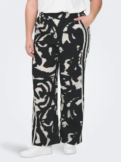 CARNICON Corte regular Pantalones de pernera ancha
