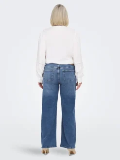 CARRADISON Cintura alta Corte wide leg Vaqueros