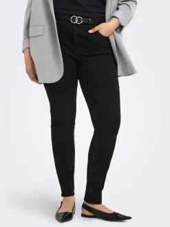 CARSNOW Talle muy alto Corte skinny Vaqueros