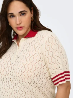 CARSUNNY Camiseta de punto con cuello polo