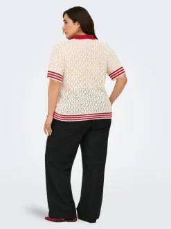 CARSUNNY Camiseta de punto con cuello polo