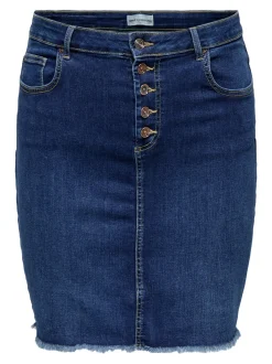 CARWILLY Denim Falda vaquera Falda midi