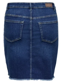 CARWILLY Denim Falda vaquera Falda midi