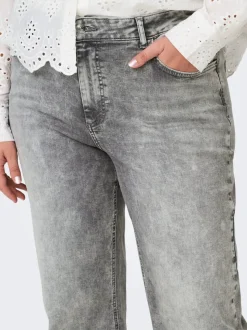 CARWILLY Cintura alta Corte wide leg Vaqueros