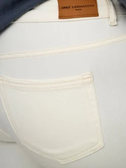 CARWILLY Cintura media Corte capri skinny Vaqueros