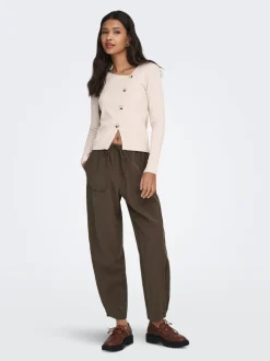JDYASTA Corte loose Pantalones de pernera ancha