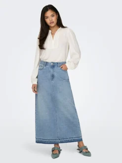 JDYBELLA Denim Falda vaquera Falda larga