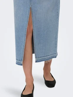JDYBELLA Denim Falda vaquera Falda midi