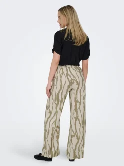 JDYCAMILLE Corte wide leg Pantalones de pernera ancha