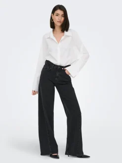 JDYCARINA Cintura alta Corte wide leg Vaqueros