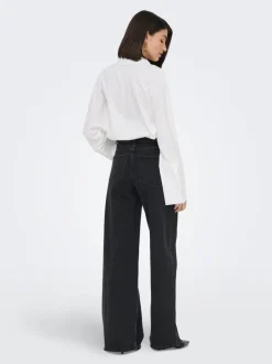 JDYCARINA Cintura alta Corte wide leg Vaqueros