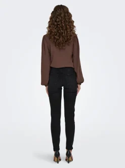 JDYFINA Cintura media Corte skinny Largo hasta los tobillos Vaqueros