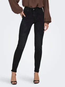 JDYFINA Cintura media Corte skinny Largo hasta los tobillos Vaqueros