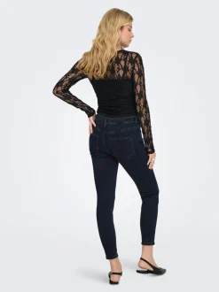 JDYFINA Cintura media Corte skinny Largo hasta los tobillos Vaqueros