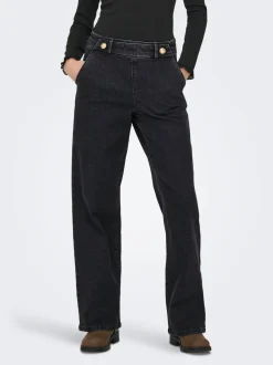 JDYGEGGO Cintura alta Corte wide leg Vaqueros