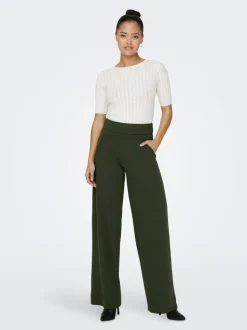 JDYLOUISVILLE Corte wide leg Pantalones de pernera ancha